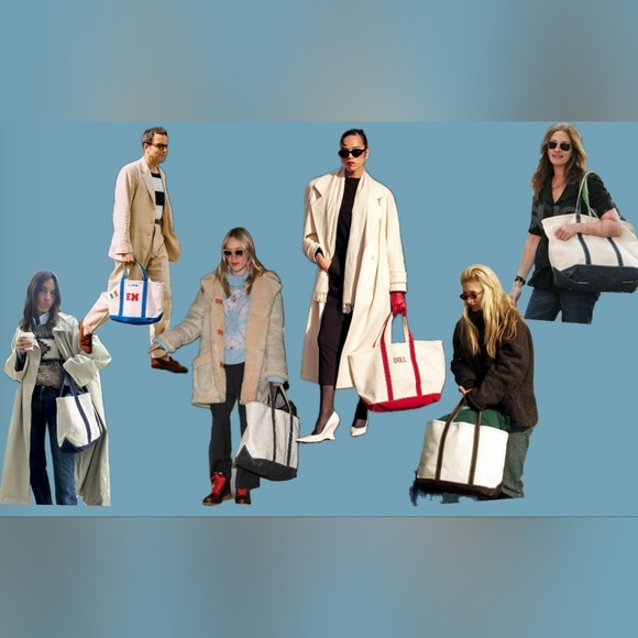 Pink Trim "Boatkin" Canvas Tote & Functioning Mini Bag Charm - Picture 9 of 9